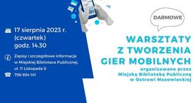 Warsztaty z tworzenia  gier mobilnych