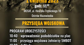 Uroczysta przysięga wojskowa 5 Mazowieckiej Brygady Obrony Terytorialnej