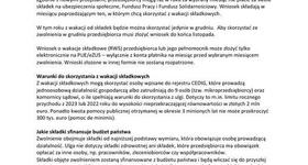 Wakacje składkowe ZUS