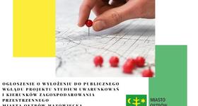 Ogłoszenia Burmistrza Miasta o wyłożeniu do publicznego wglądu projektu studium