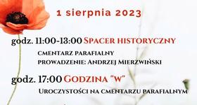 79. Rocznica wybuchu Powstania Warszawskiego 1 sierpień 2023