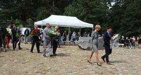 Uroczystości na terenie Obozu Zagłady Treblinka II
