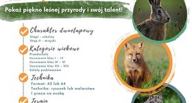 Miejski Konkurs Plastyczny „Zwierzęta naszych lasów”