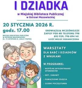 Warsztaty dla Babć i Dziadków z Wnukami w Miejskiej Bibliotece Publicznej