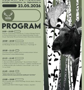 Przedstawiamy program IV Festiwal Kultury Łowieckiej  w Ostrowi Mazowieckiej!