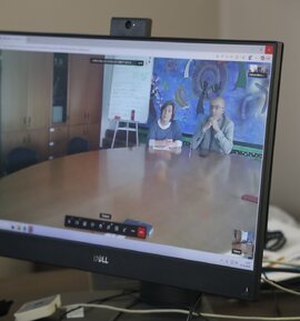 Spotkanie online z przedstawicielami partnerskiego miasta Brembate di Sopra.