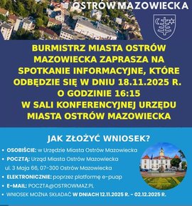 Spotkanie dotyczące Planu Ogólnego Miasta Ostrów Mazowiecka