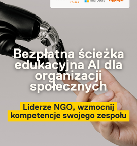 Bezpłatna ścieżka edukacyjna „Sztuczna inteligencja w NGO”