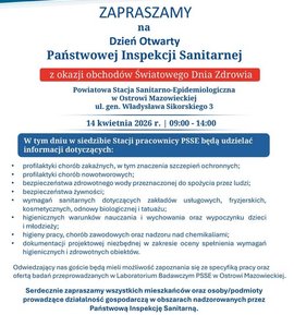 PSSE Ostrów Mazowiecka zaprasza na Dzień Otwarty!