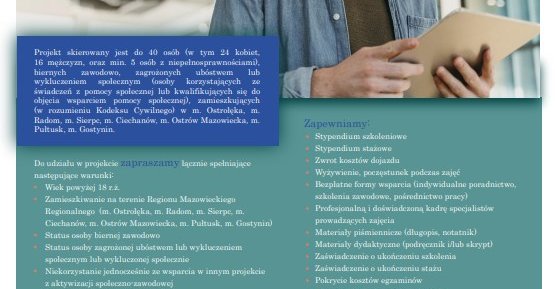 Fundacja Centrum Rozwiązań Biznesowych realizuje projekt „Akcja Aktywizacja”