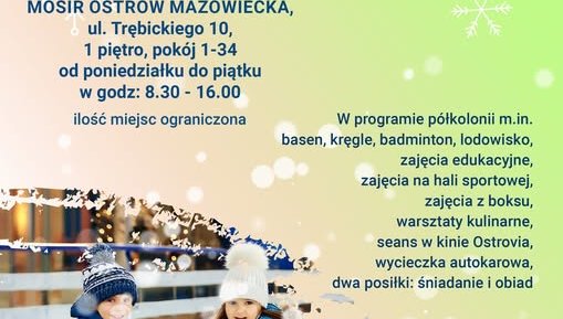 Półkolonie „Ferie z MOSiR-em”.