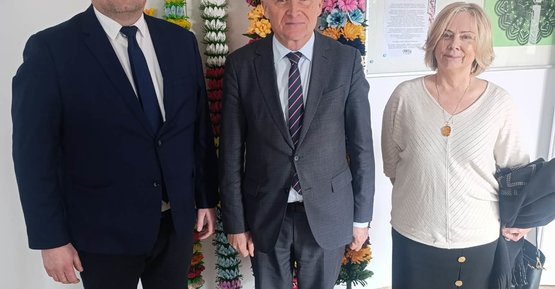 Burmistrz Hubert Betlejewski na I Forum Bezpieczeństwa w Lelisie.